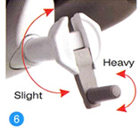 Slight & heavy backrest tilt tension adjustment