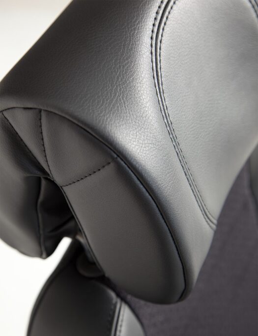 BMA Secur24 Exclusive Full Leather Control Room Office Chair - Leather Detail