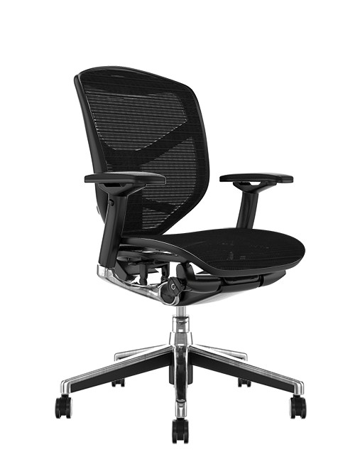 Enjoy Elite Black Mesh Office Chair no Head Rest