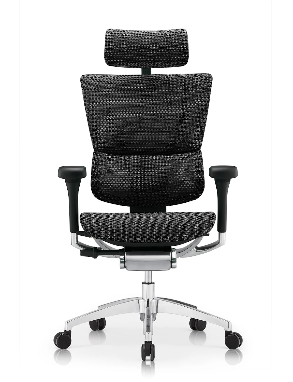 Mirus Elite Black Mesh Office Chair G2 Black Frame