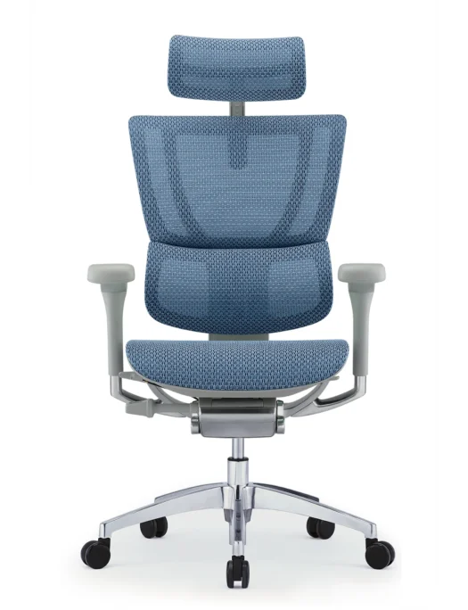 Mirus Elite Blue Mesh Office Chair G2 Grey Frame